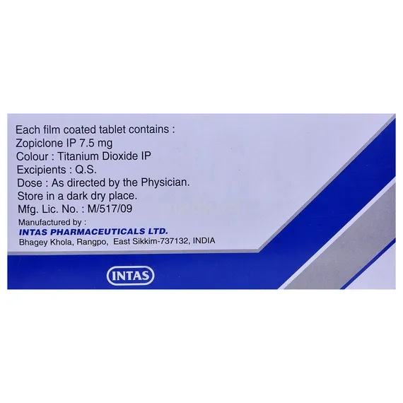 zopicon tab 7.5mg tablet 10's